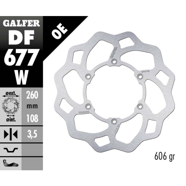 Disque De Frein Avant Galfer Wave...