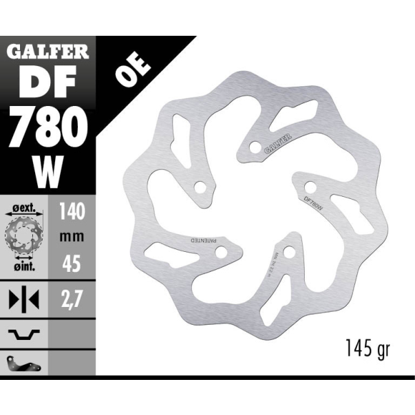 Galfer Rear Brake Disc Wave Ktm Sx 50...