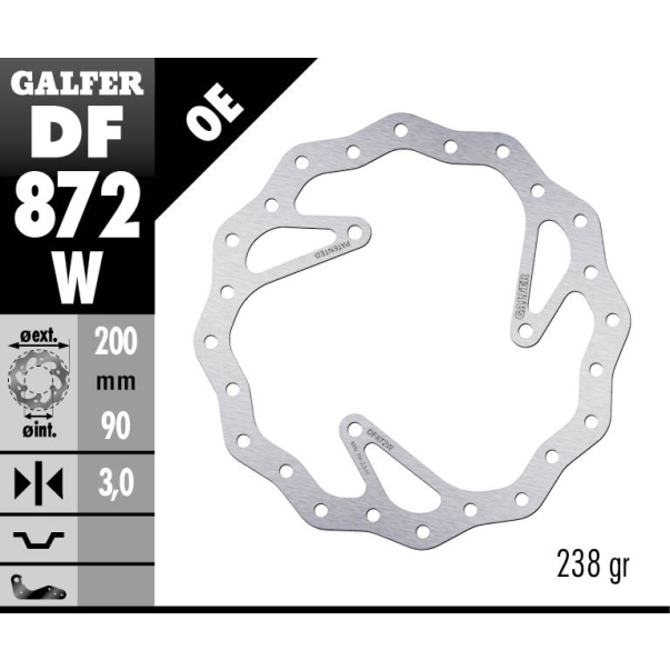 Galfer Front Brake Disc Wave...