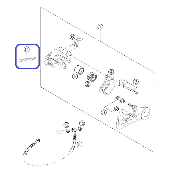 BLEEDER HOLLOW SCREW M10X1