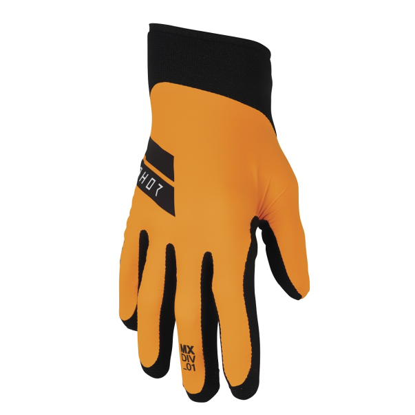 Gants Thor S22 Agile Orange/Noir
