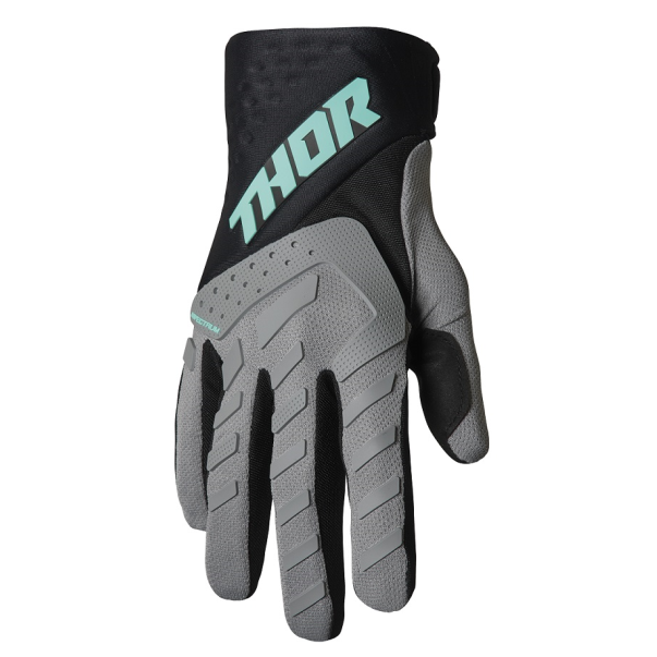 Gloves Thor S22 Spectrum Gray/Black/Mint