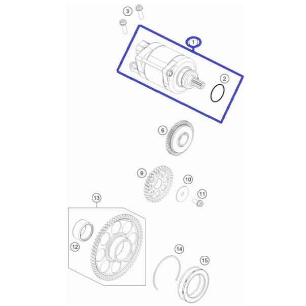 Motor Arranque KTM EXC-F/SX-F 250/350...