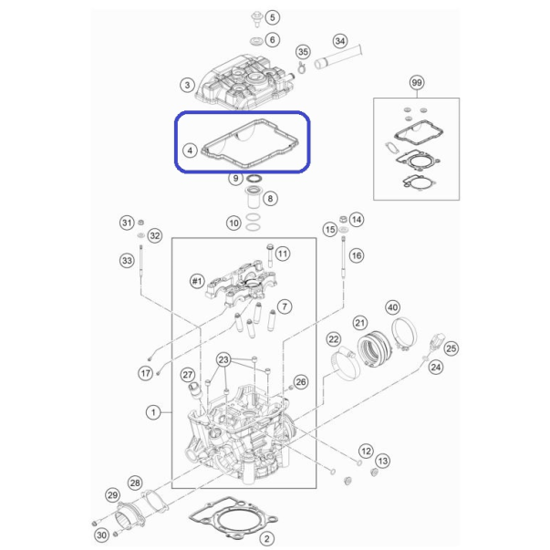 Joint Couvercle Soupape KTM EXC-F 250...