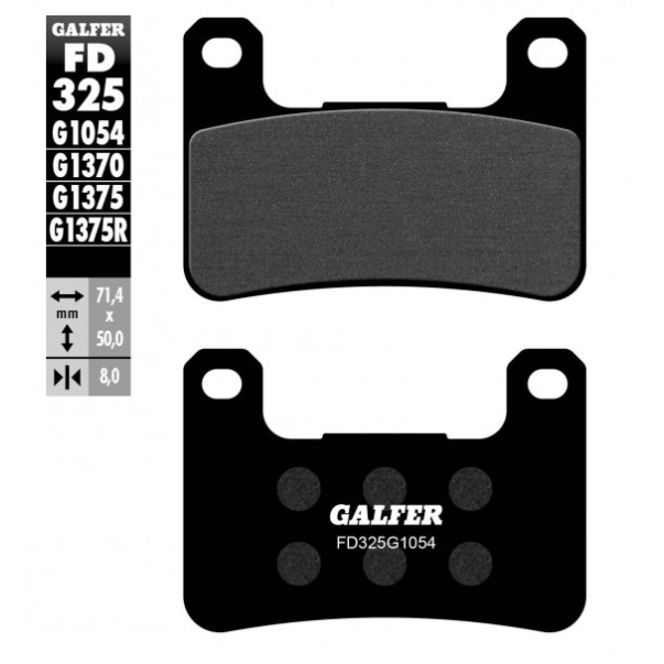Pastilhas Travão Galfer FD325G1054