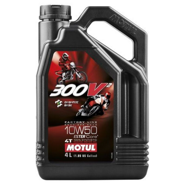 Huile Motul 300V2 FL 4T 10W50 4L