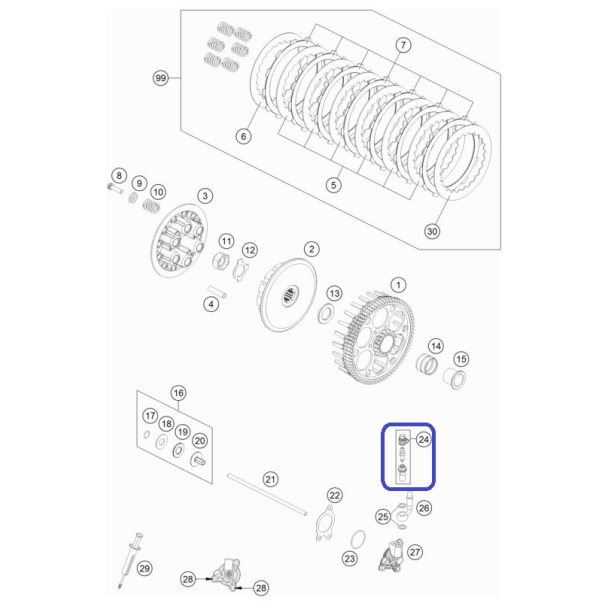 Tornillo Sangrador Pinza Embrague KTM...