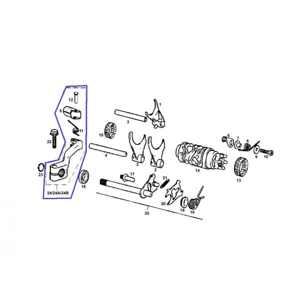 Pedal Cambio Gas Gas EC 125/250 98-05...