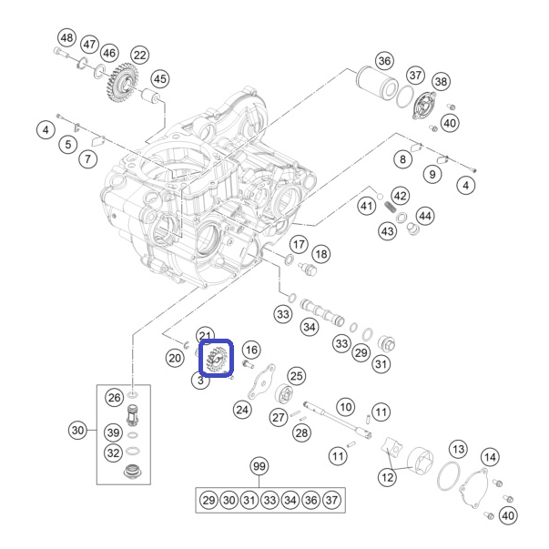 KTM EXC 400/530 09-11 EXC 450 09-16...