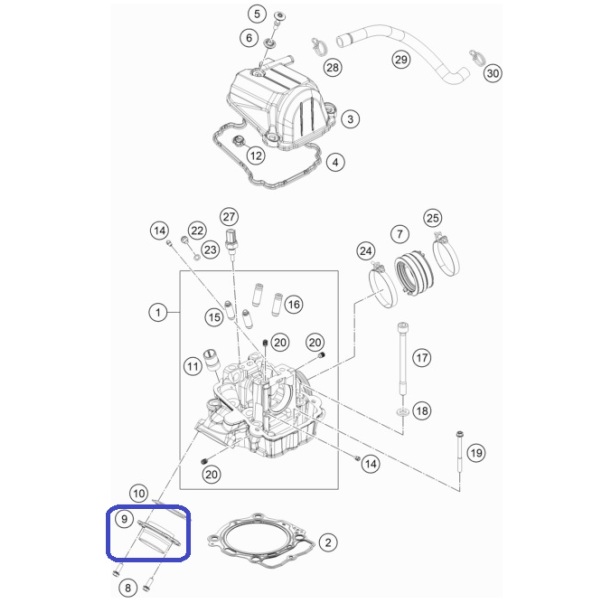Brida Silenciador KTM EXC-F 450 20-22...