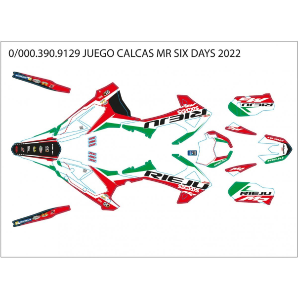Kit Adhesivos Rieju MR SIX DAYS 2022