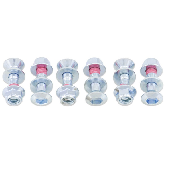 Pack 6 Vis Couronne Bolt Noir - Tête...