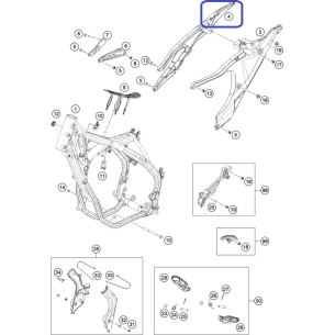 Subchassis Direito Husqvarna