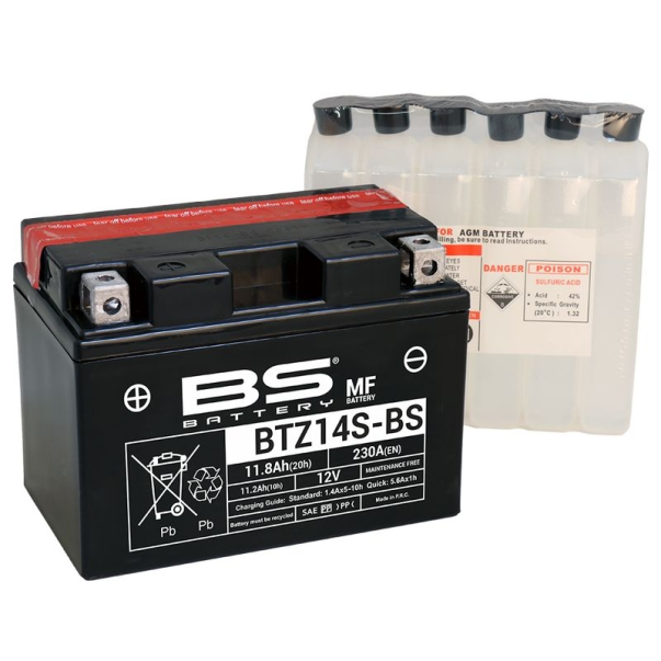 Bateria BS Battery BS BTZ14S-BS