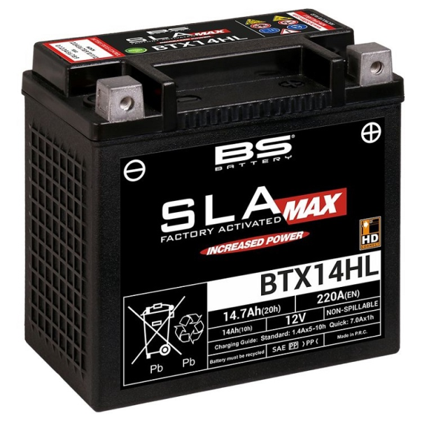 Battery BS Battery SLA MAX BTX14HL (FA)