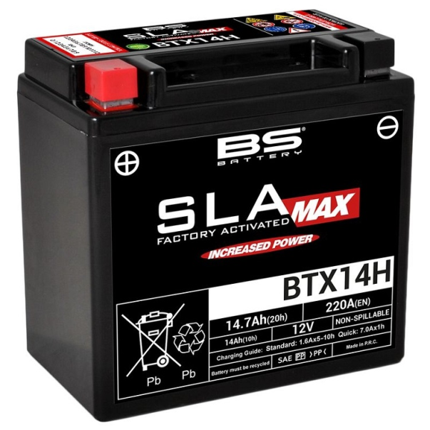 Battery BS Battery SLA MAX BTX14H (FA)