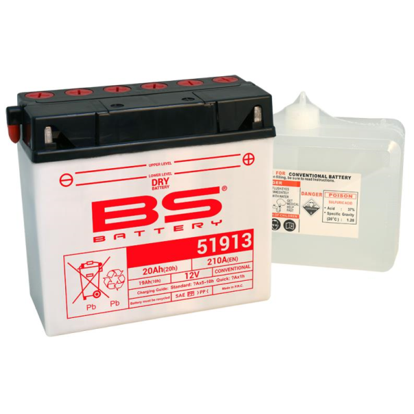 Battery BS Battery 51913 (Fresh Pack)