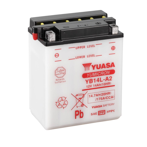 Batería Yuasa YB14L-A2  Dry Cargada...