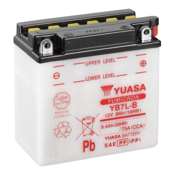 Batería Yuasa YB7L-B Combipack (con...