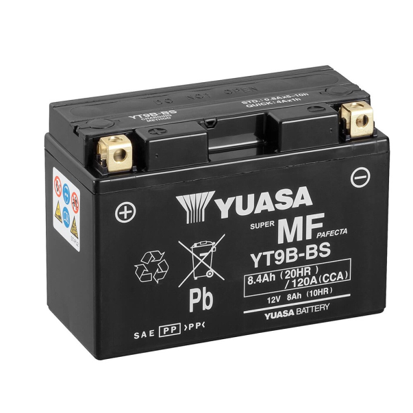 Batería Yuasa YT9B-BS Combipack (con...