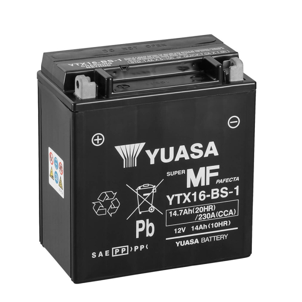 Batería Yuasa YTX16-BS-1 Combipack...