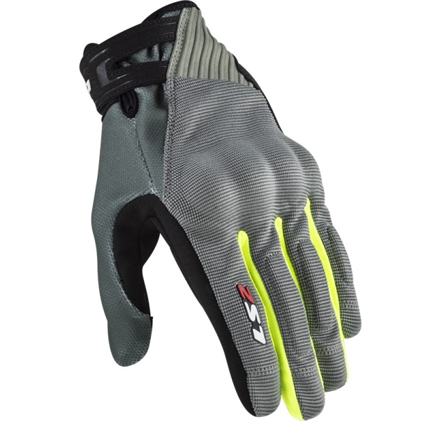 Gants LS2 Dart 2 Gris/Jaune Fluor