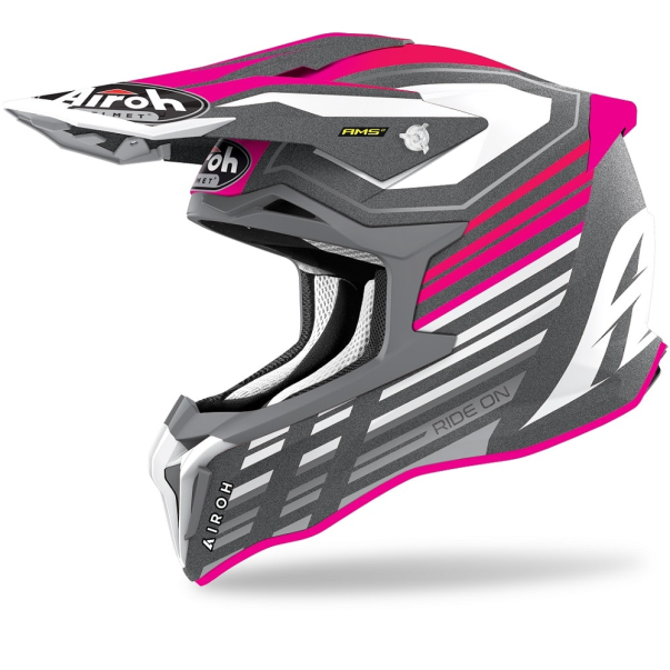 Helmet Airoh Strycker Shaded Pink/Gray