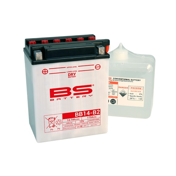 Batterie BS Battery YB14-B2 (Fresh Pack)