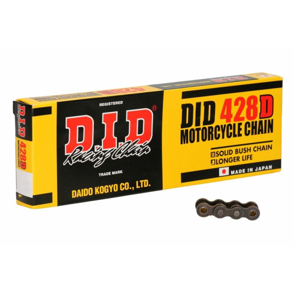Chaîne DID 428D avec 142 Maillons Noir