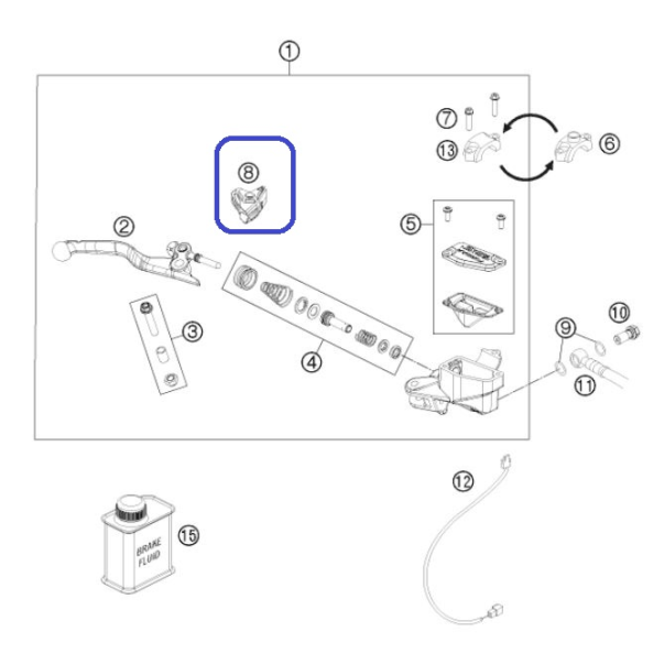 MUDCOVER HANDBRAKE LEVER