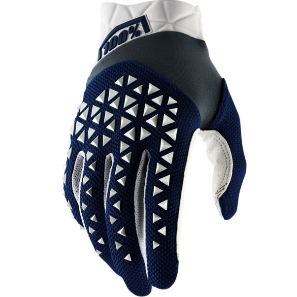 Guantes 100% Airmatic Azul/Gris/Blanco