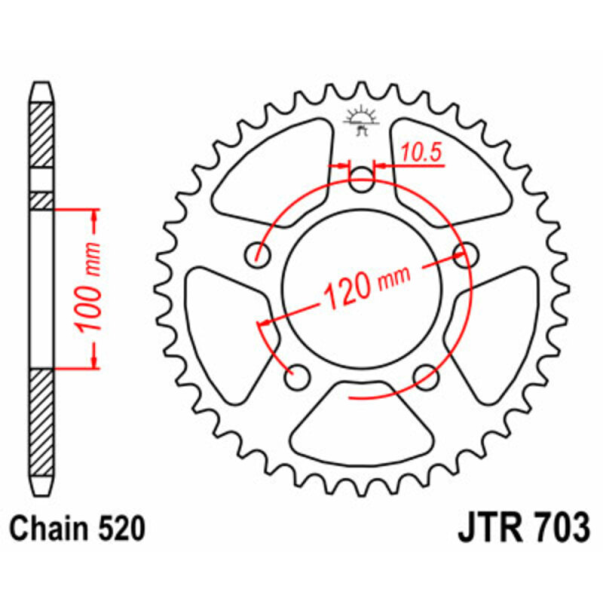 Cremalheira Aço JT Aprilia RS 125 06-09