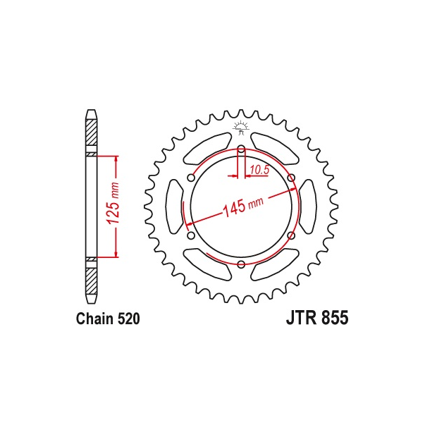 Corona Acero JT Yamaha XT 660 R 04-15