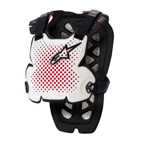 A-1 Chest Protector - White Black Red
