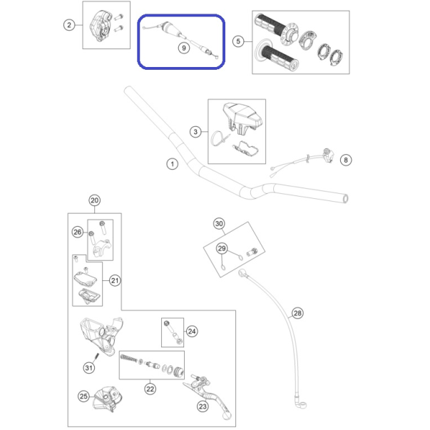 Throttle Cable KTM/Husqvarna SX/TC 85...