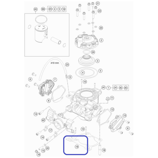 Cylinder Gasket KTM SX 85 18-23