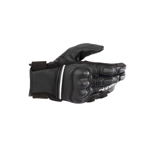 Phenom Leather Air Gloves Black White