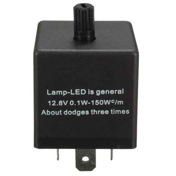 Relé pisca-pisca 12V 0,1-150W 3F LEDS