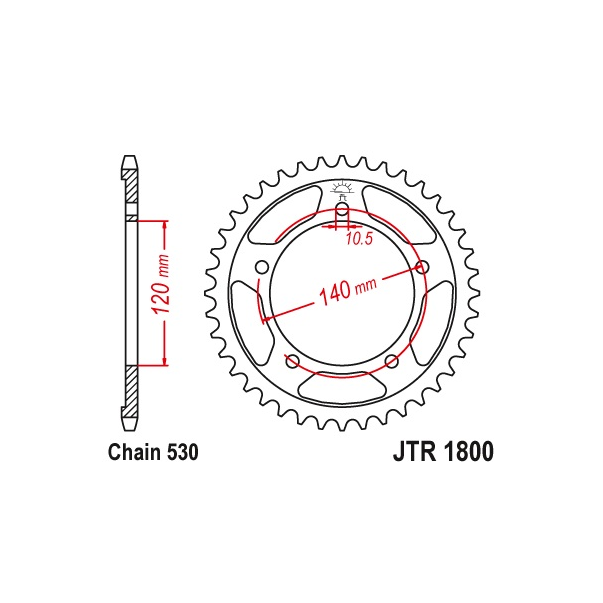 Couronne Acier JT Suzuki GSX-R 1000...