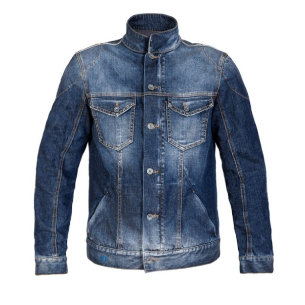 Jaqueta jeans azul desgastada PMJ West