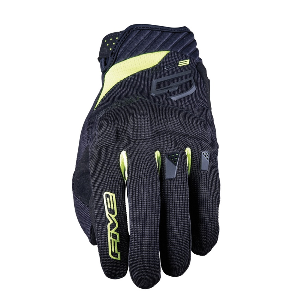 Luvas Five Rs3 Evo Preto / Amarelo Flúor