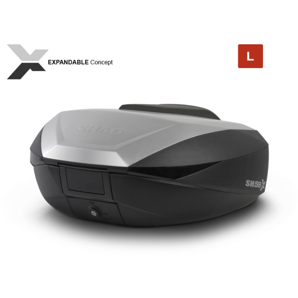 Top case Shad Sh59X Expansível Alumínio