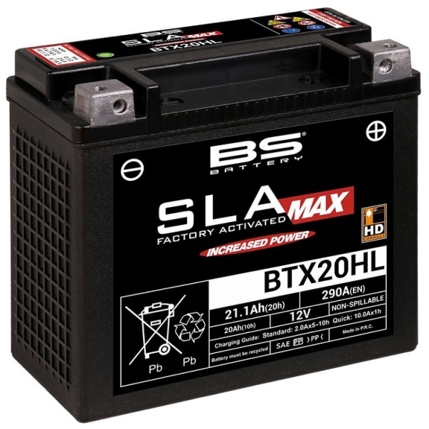 Battery BS Battery SLA MAX BTX20HL (FA)