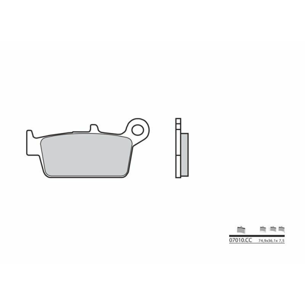Organic Brake Pads Brembo 07010