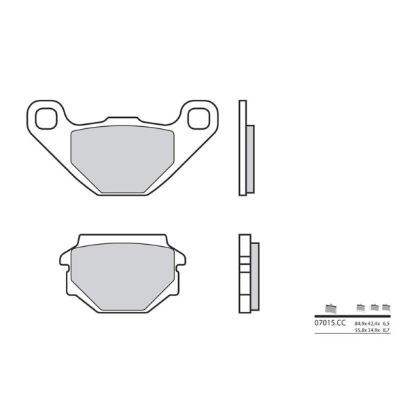 Plaquettes de Frein Organiques Brembo...