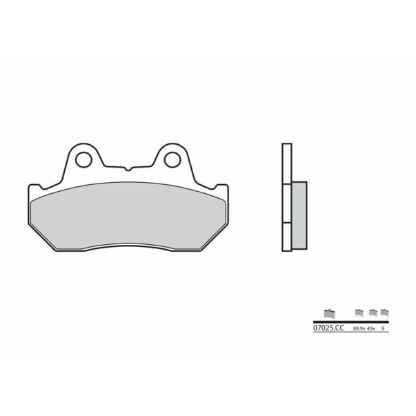 Plaquettes de Frein Organiques Brembo...