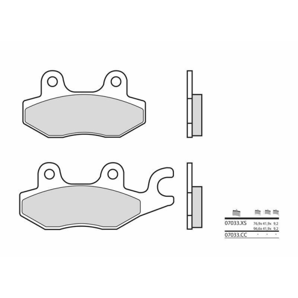 Pastilhas de Travão Orgânica Brembo...