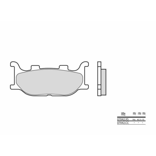 Plaquettes de Frein Organiques Brembo...