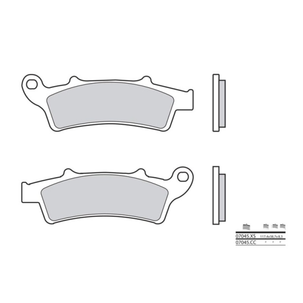 Sintered Brake Pads Brembo 07045Xs