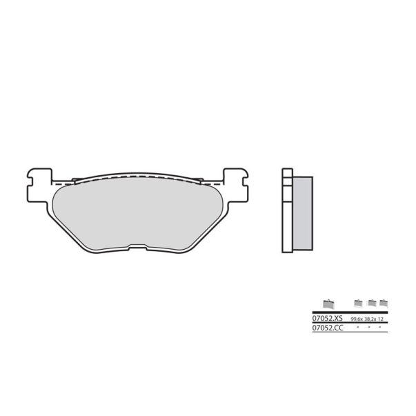 Sintered Brake Pads Brembo 07052Xs